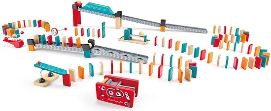 Hape Houten Dominospel Robotfabriek 122-delig van Hape