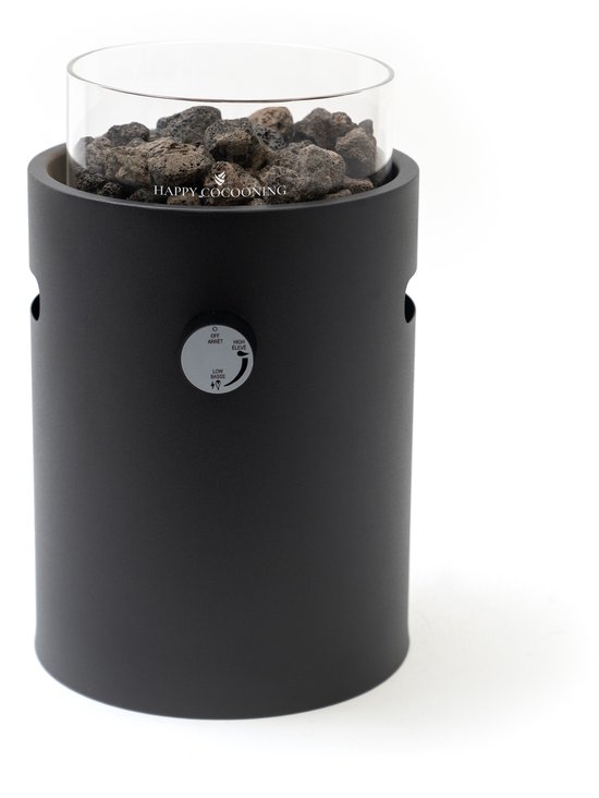 Happy Cocooning tafelbrander Lumi Steel nordic black
