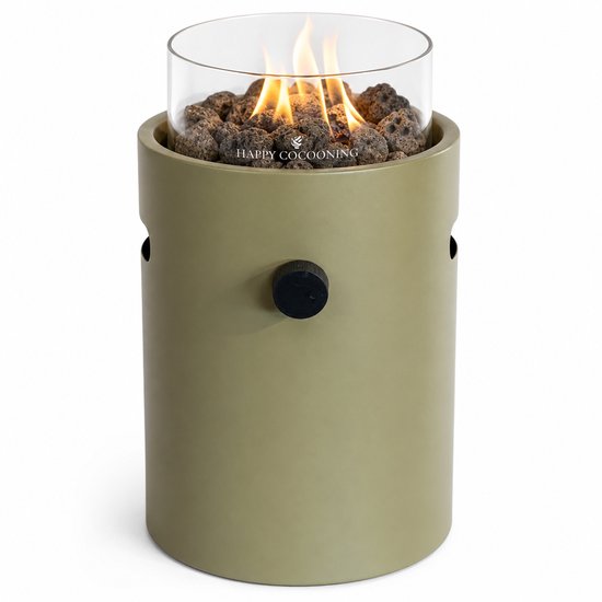Happy Cocooning tafelbrander Lumi Steel olive green