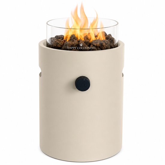 Happy Cocooning tafelbrander Lumi Steel oyster beige
