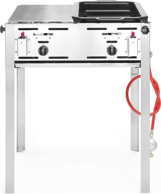 Hendi Gasbarbecue - Roast Master Maxi 50/50 - 650x540x(H)840mm van Hendi
