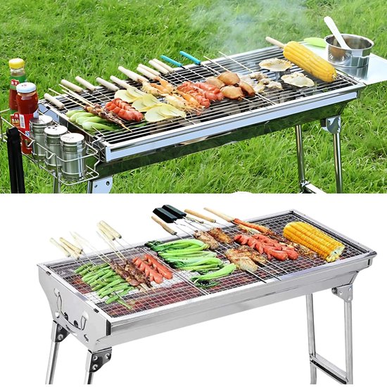 Herzberg Adventure Grill: Draagbare BBQ met Luxe Opbergtas - Barbecue van Herzberg