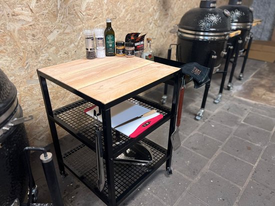 Het BBQ Huis - Buitenkeuken module 60x60cm zwart glans metaal van Het BBQ Huis