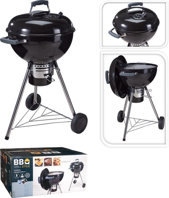 Hip-Wonen.nl - Kogelbarbecue XXL - 44 cm - houtskool BBQ  - barbeque van Merkloos
