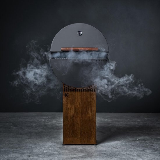 HNYGRLL serie 1 barbecue met cortenstalen zuil en volledig accessoirepakket van OFYR