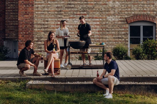 Höfats - Fire Kitchen Buitenkeuken met Bowl 57 Vuurschaal - Staal - Zwart van Höfats