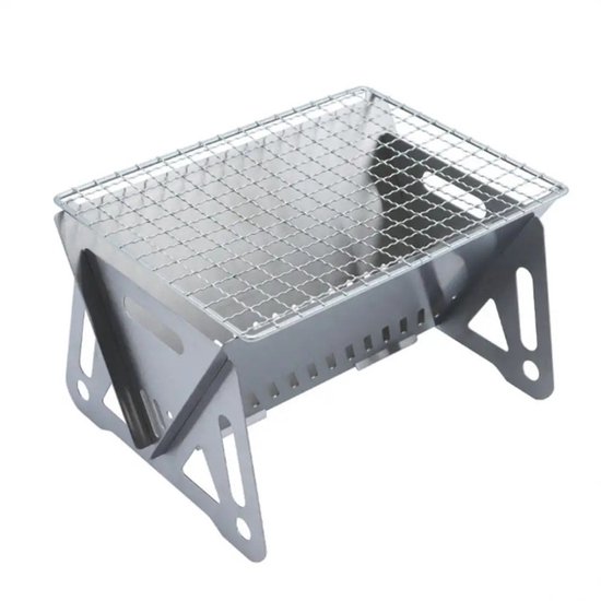 Home & Marker - Draagbare Opvouwbare Barbecue - RVS - 397g - 22x16x12cm - Voor Camping - PORTOGRILL van Home & Marker