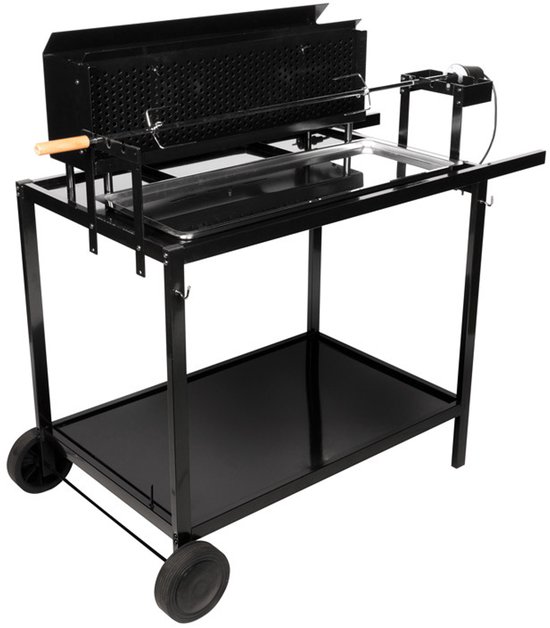 Hout en houtskool rotisserie ROTISSOIRE PRO van Merkloos