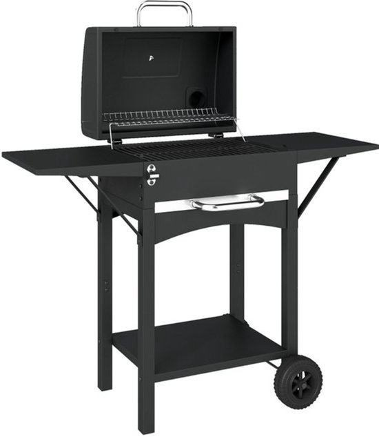 Houtskool Barbecue - Metaal - Zwart - 110x46.5x101cm - Buiten Gebruik