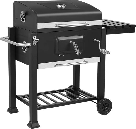 Houtskool BBQ - Barbecue - Thuis of camping - Kachel - Voor 5-10 Personen - Op wielen - Outdoor van Vaggan