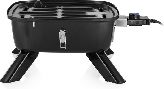 Houtskool BBQ - Princess 112256 Hybride barbecue - Elektrische barbecue - Met thermometer - Elektrische BBQ - Tafelmodel - Gebruik elektrisch of met kolen – Inclusief deksel - 2000W - bbq accesoires van Princess