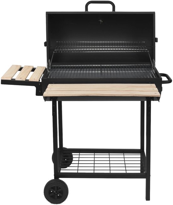 houtskoolbarbecue 76x33.5cm met kar - robby - smoker one xl