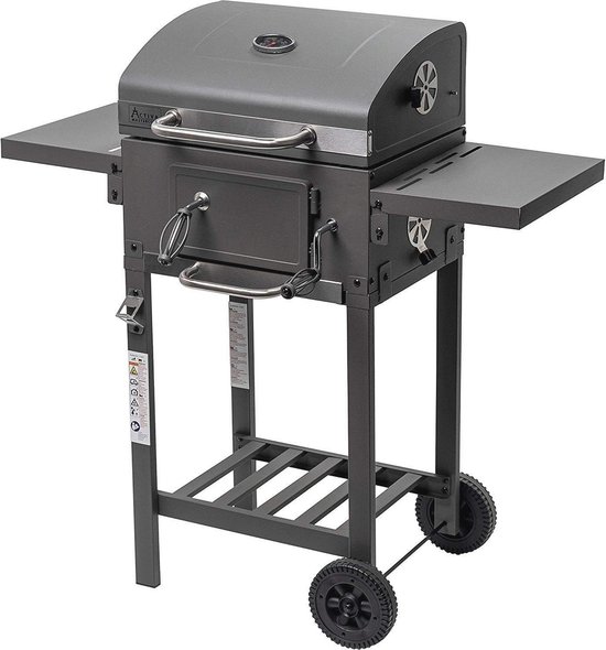 Houtskoolbarbecue RVS met Actieve Ventilatie voor Tuin en Outdoor van Merkloos