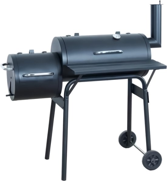 Houtskoolgrill Smoker, grilloppervlak: ca. 54 x 30 cm, zwart van Tepro