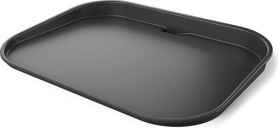 Houtvuur platte plaat voor Ninja Woodfire Elektrische BBQ Grill - Keramische coating - Antiaanbaklaag - Zwart van Merkloos