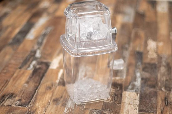 Ijsmolen voor Crushed Ice - Transparant met Roestvrijstalen Messen voor Cocktails van Inno Cuisinno