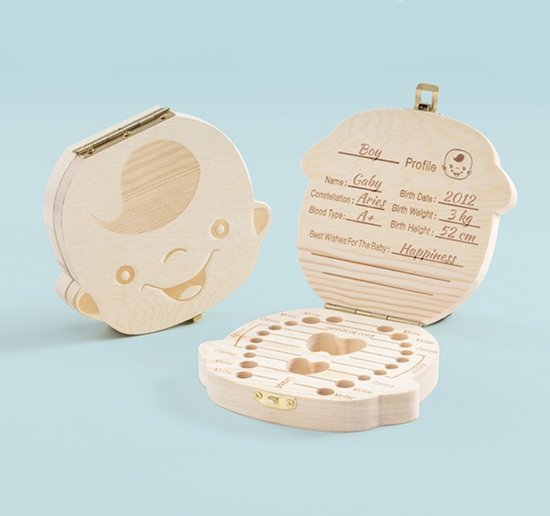 Innovagoods Tandendoosje - Herinneringsdoosje  voor Baby’s - Jongen van InnovaGoods