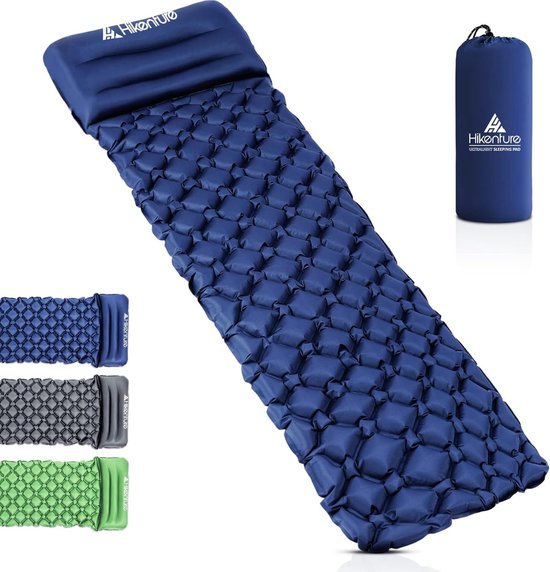 Isolerende slaapmat voor trekkers en kampeerders - compact en ultralicht luchtmatras voor op de camping, reizen en outdooractiviteiten (turquoise groen) van Quechua