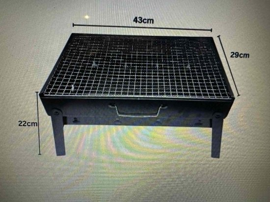 JOY compact-grill 43x29cm – BBQ-Grill van Merkloos