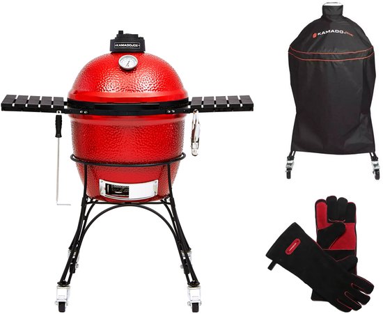 Kamado Joe Classic met hoes en bbq handschoenen