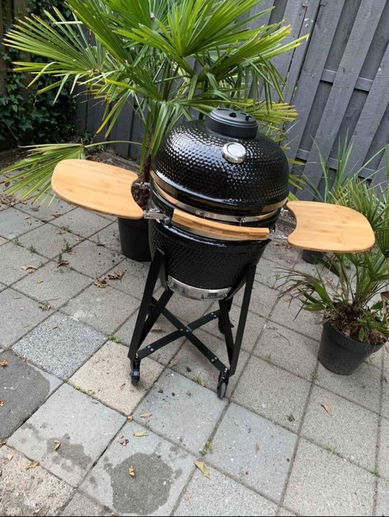 Kamado medium 19inch compleet met divide & conquer cooking system van Monolith