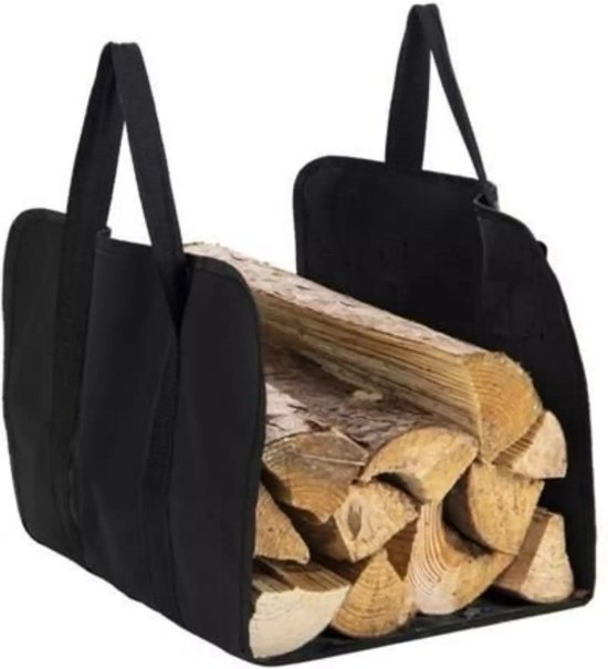 Kaminer Houtdraagtas 600D Oxford - Sterk & Waterdicht voor 20 kg Hout van Kaminer