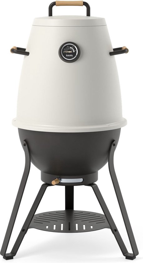 Kandu Cooking 41 kooksysteem - Ash White - Vertical Cooking barbecue - Ø58 x H95 cm van Kandu Cooking
