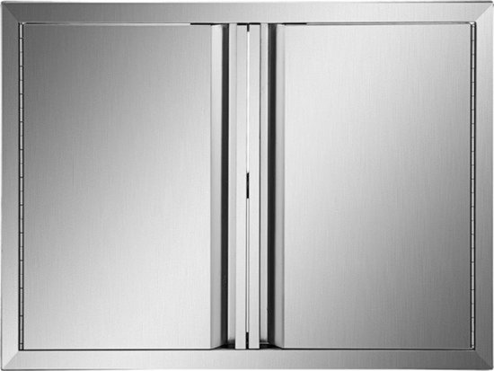Kast Deur - BBQ Ingang - 2 Deurs - RVS Design van Merkloos