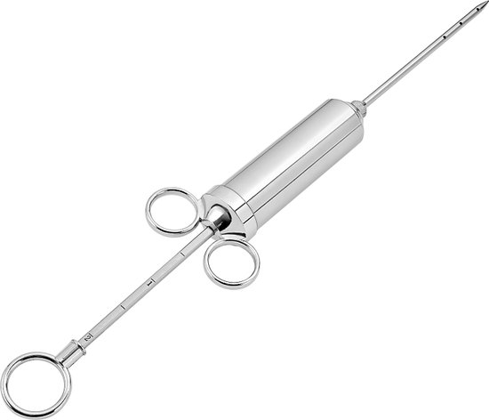 Keij Accessories - RVS Meat injector - marinadespuit van Merkloos