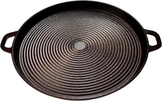 Keij Cast Iron - Gietijzeren pizzapan van Merkloos