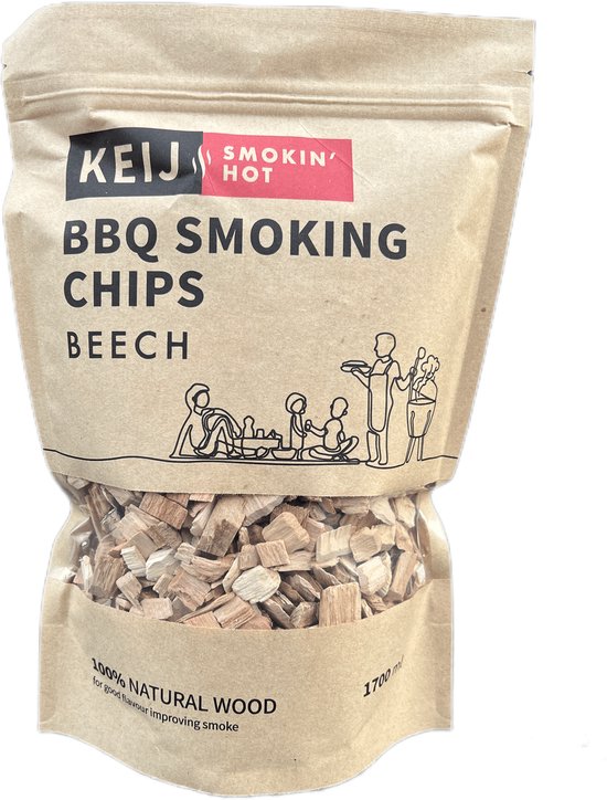 Keij Kamado BBQ smoking chips beech - 1700 ml van Keij
