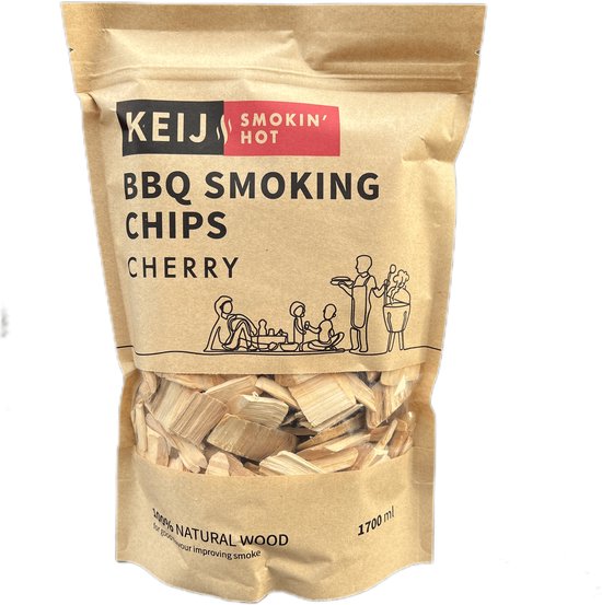 Keij Kamado BBQ smoking chips cherry - 1700 ml van Keij