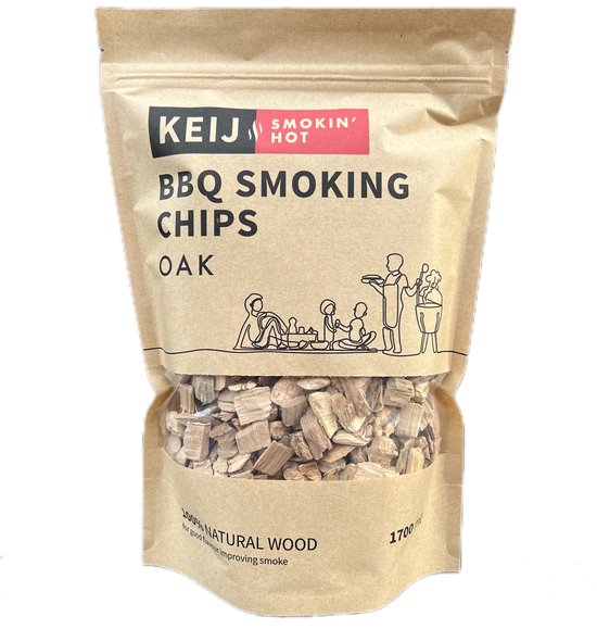 Keij Kamado BBQ smoking chips Oak - 1700 ml
