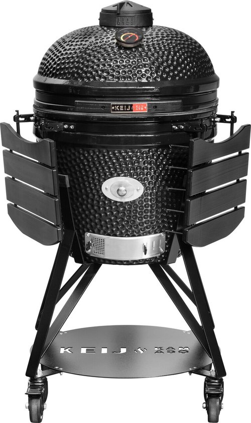 Keij Kamado Pro Large Glanzend Zwart 21 Inch van Keij