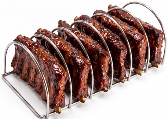 Keij Kamado Sparerib Rek Large - RVS - voor 6 spareribs