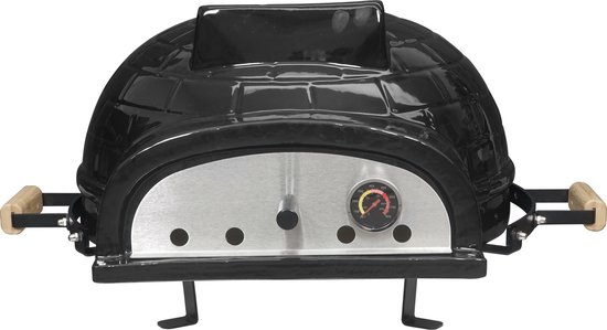 Keramische Pizza Oven – Authentieke Pizza's in Eigen Tuin - Tafelmodel Hout van Merkloos