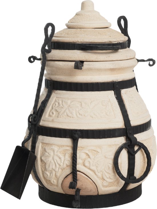 Keramische tandoor Nomade - Multifunctionele Houtoven BBQ - Voor de Fijnproever! van Merkloos