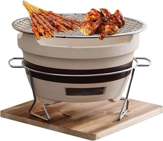 Klei Grill Fornuis - Tafel Grill - Buiten Koken - Hittebestendige Basis - Compact Ontwerp - Niet gespecificeerd