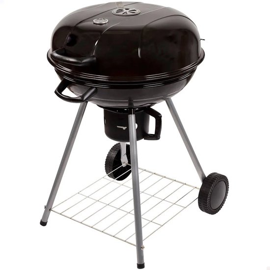 Kolenbarbecue met wielen Aktive Zwart 57 x 86 x 57 cm van Merkloos