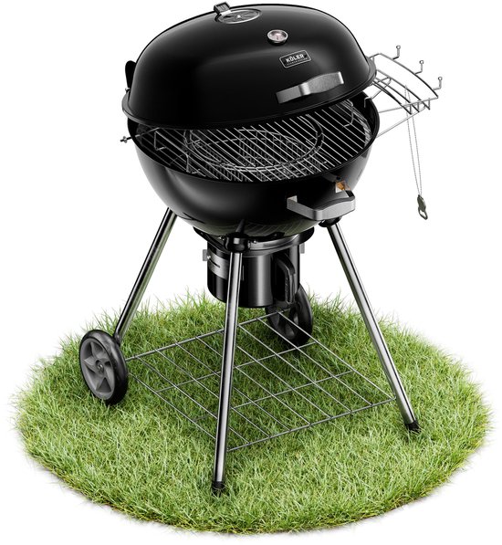 Koler Ember C2 Koolgrill 54cm met deksel, thermometer en wielen van Merkloos