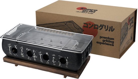 Konro Grill - Aluminium 36 x 18 cm - Japanse Barbecue - Hibachi BBQ - Japanse stijl aluminiumlegering BBQ-grill van Yakiniku
