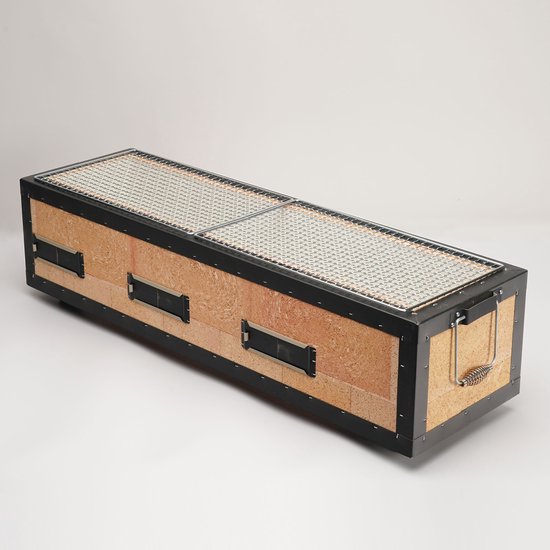 Konro Grill - Diatomite XL - Japanse Barbecue - Hibachi BBQ - 77x23x20cm van Merkloos