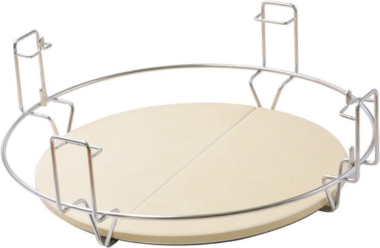 Kooksysteem (2 x grillroosters, 1 x frame, 2 x verwarmingselement), compatibel met Big Green Egg, keramische grill, Kamado Joe Classic, Pit Boss K22 enz van Kamadobricks.