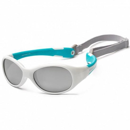 Koolsun - Flex - kinder zonnebril - wit aqua - 3-6 jaar van KOO