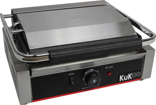 KuKoo Panini Grill Vlak & Geribbeld van KuKoo