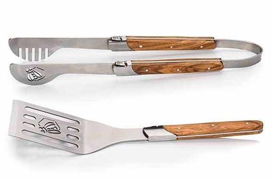 Laguiole Style de Vie - Luxury Line - Barbecueset - 2delig - Olijfhout