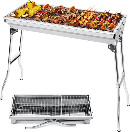 Lamor Barbeque - Houtskool Barbeque - BBQ - Barbecue - Barbecue Houtskool - BBQ Houtskool - 6,3kg - 73x33,5×70cm - Opvouwbaar
