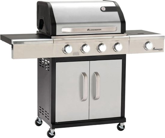 Landmann Gasgrill Barbecue - 4 branders - RVS van Landmann