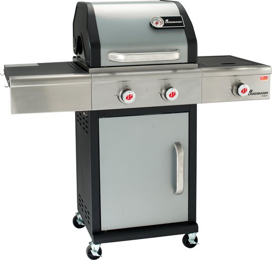 Landmann Triton Gasbarbecue - 3 branders - zilver van Landmann