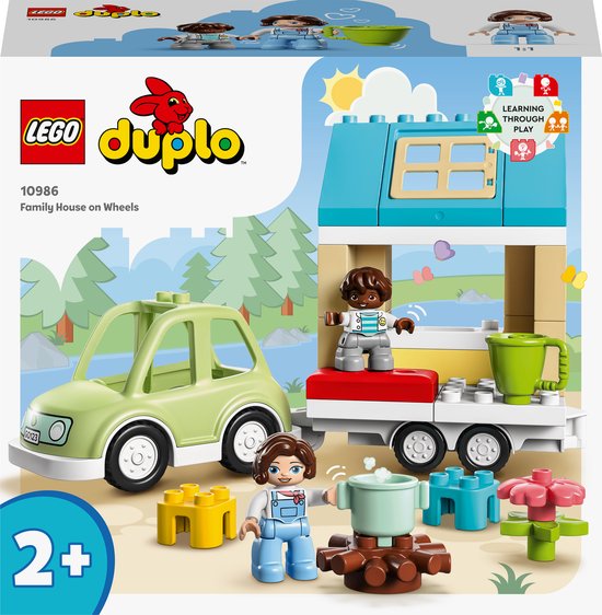LEGO DUPLO Stad Familiehuis op wielen, Peuterspeelgoed - 10986 van LEGO Duplo
